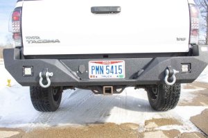 Toyota Tacoma Bumper - Rear - Fishbone Offroad - Two Stage Black Texture Powder Coated - Black - `05-`15